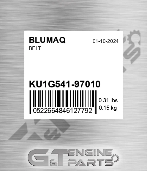 KU1G541-97010 Belt for BLUMAQ