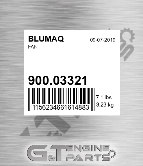 900.03321 Fan for BLUMAQ