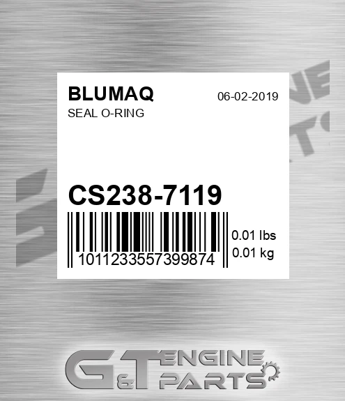 CS238-7119 Seal O-ring for BLUMAQ