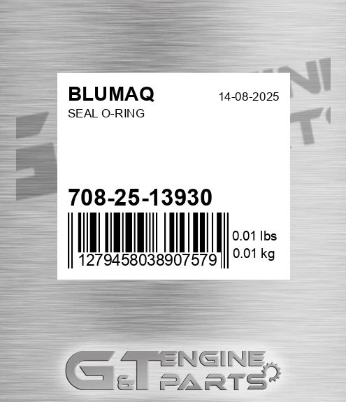 708-25-13930 Seal O-ring for BLUMAQ