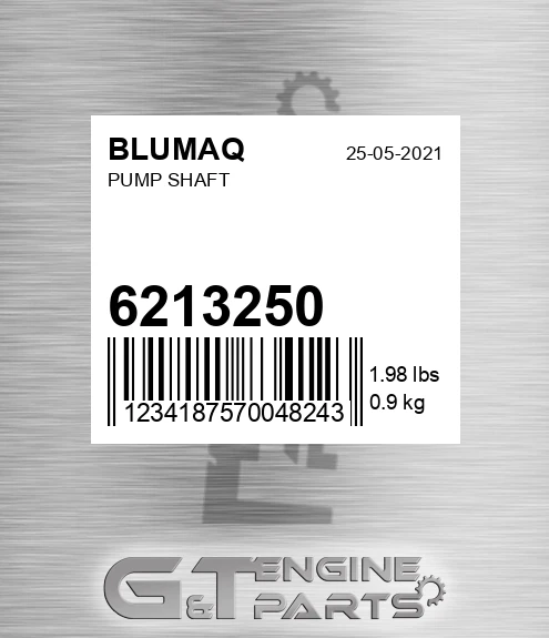 6213250 Pump Shaft