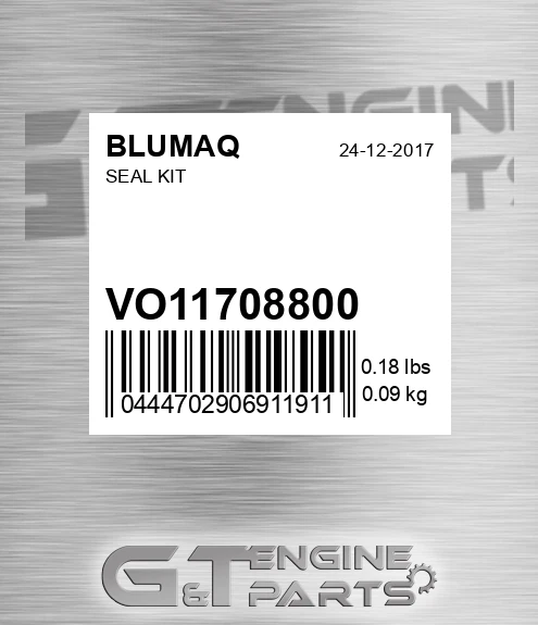 VO11708800 Seal Kit for BLUMAQ