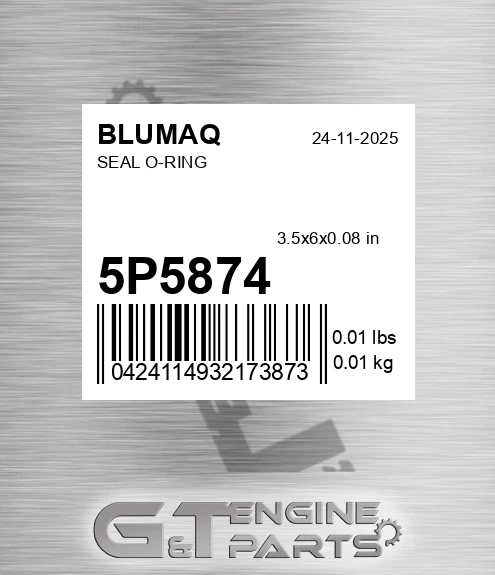 5P-5874 Seal O-ring for BLUMAQ