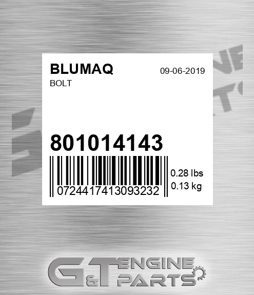 801014143 Bolt
