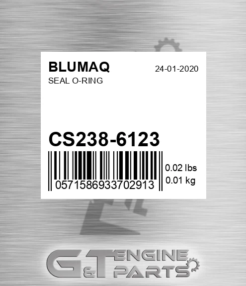 CS238-6123 Seal O-ring