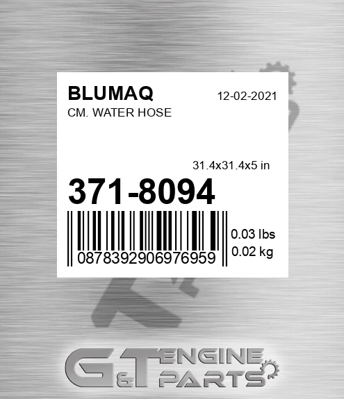 371-8094 BLUMAQ Cm. Water Hose