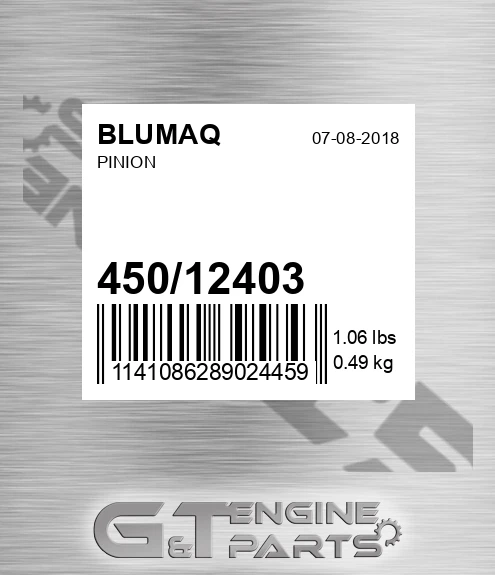 450/12403 Pinion