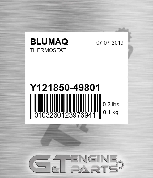 Y121850-49801 Thermostat