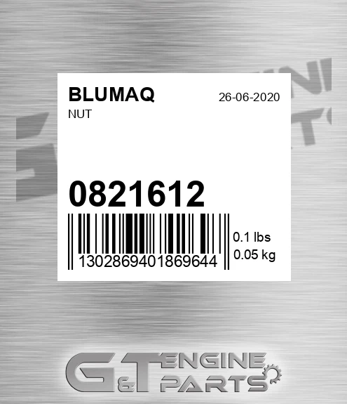 082-1612 Nut for BLUMAQ