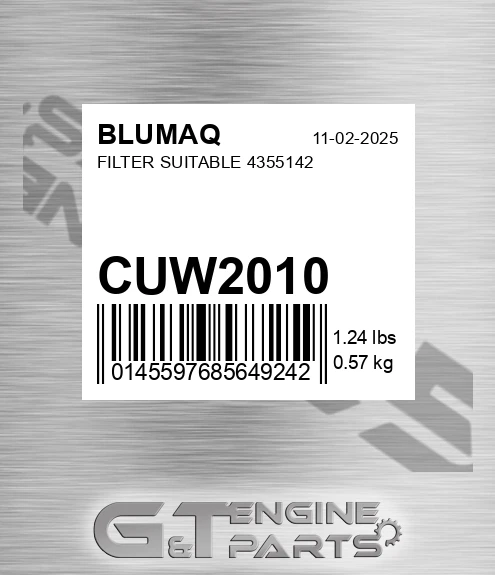 CUW2010 BLUMAQ Filter Suitable 4355142