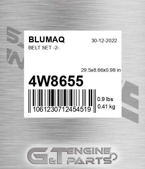 4W-8655 Belt Set -2- for BLUMAQ