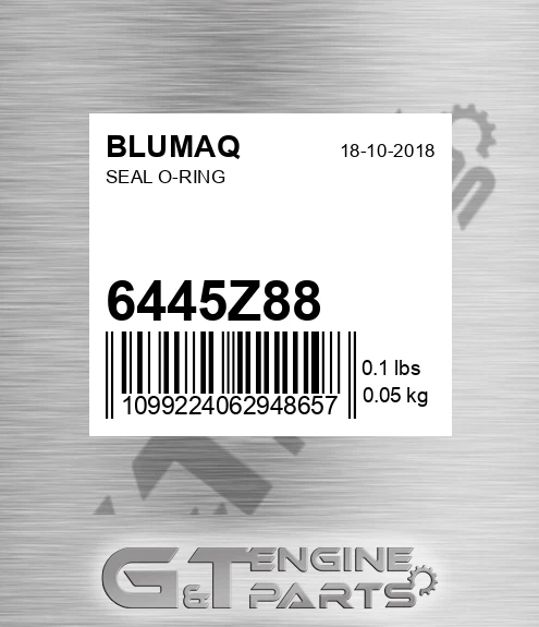 6445Z88 Seal O-ring for BLUMAQ