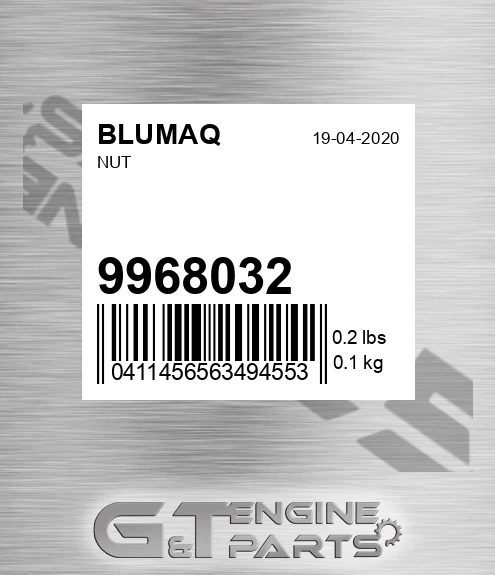 9968032 Nut