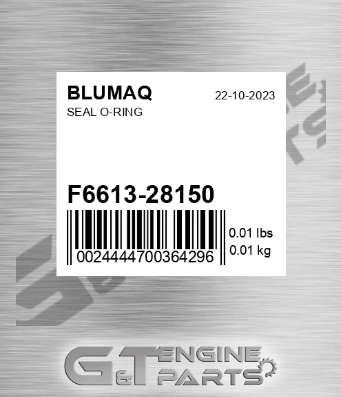 F6613-28150 Seal O-ring for BLUMAQ