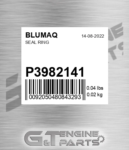 P3982141 Seal Ring