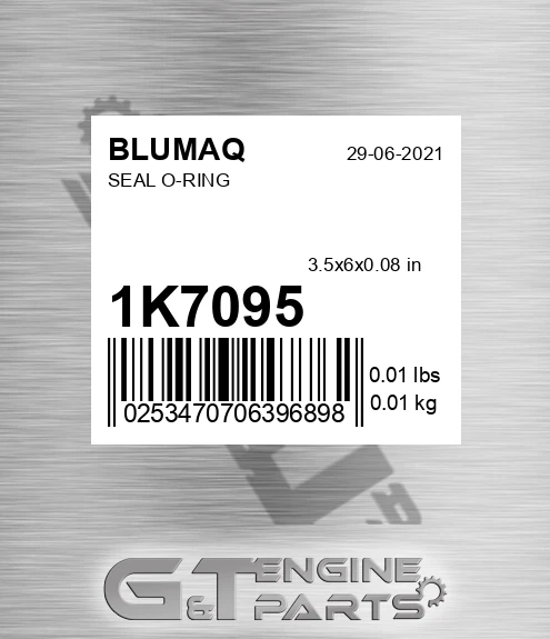1K-7095 Seal O-ring for BLUMAQ