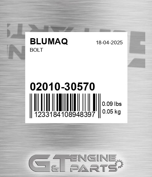 02010-30570 Bolt for BLUMAQ