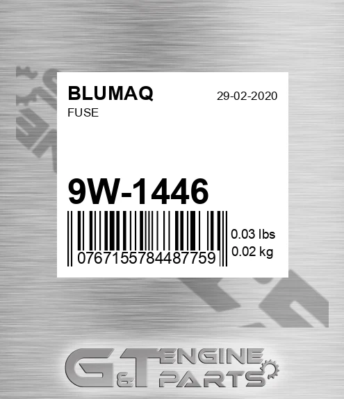 9W-1446 Fuse for BLUMAQ