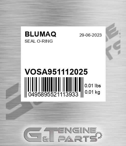 VOSA9511-12025 Seal O-ring for BLUMAQ
