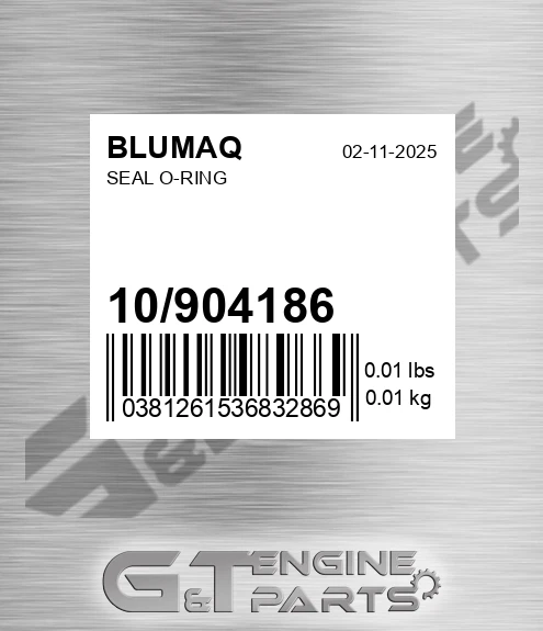 10/904186 Seal O-ring for BLUMAQ
