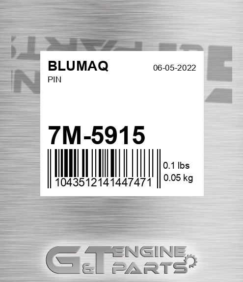 7M-5915 Pin for BLUMAQ