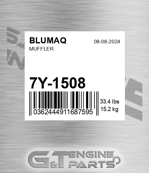 7Y-1508 Muffler for BLUMAQ
