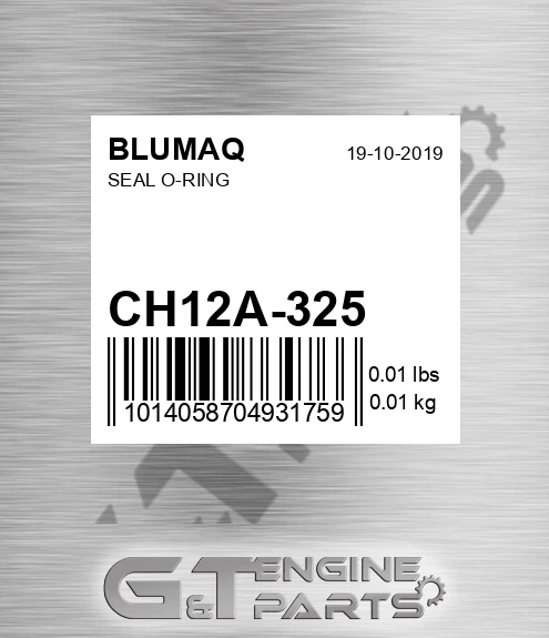 CH12A-325 Seal O-ring for BLUMAQ