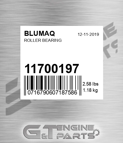11700197 Roller Bearing