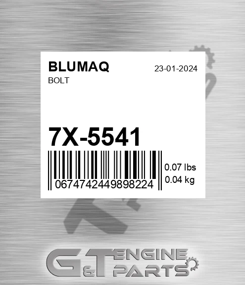 7X-5541 BLUMAQ Bolt