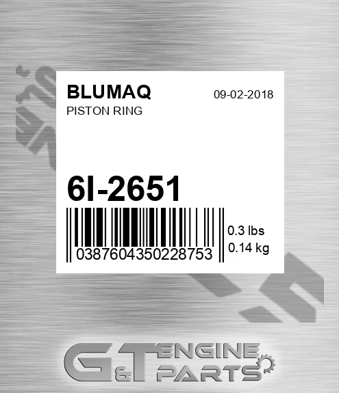 6I-2651 Piston Ring