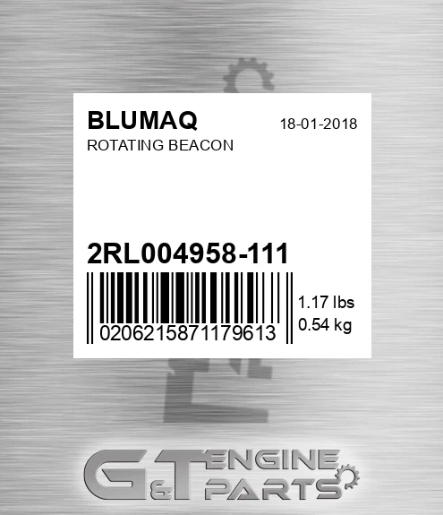2RL 004 958-111 Rotating Beacon for BLUMAQ