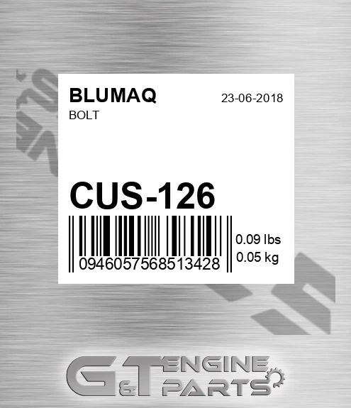 CUS-126 Bolt for BLUMAQ
