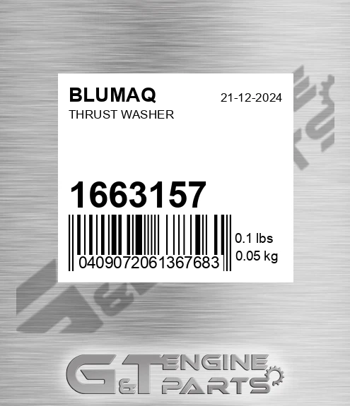 1663157 BLUMAQ Thrust Washer