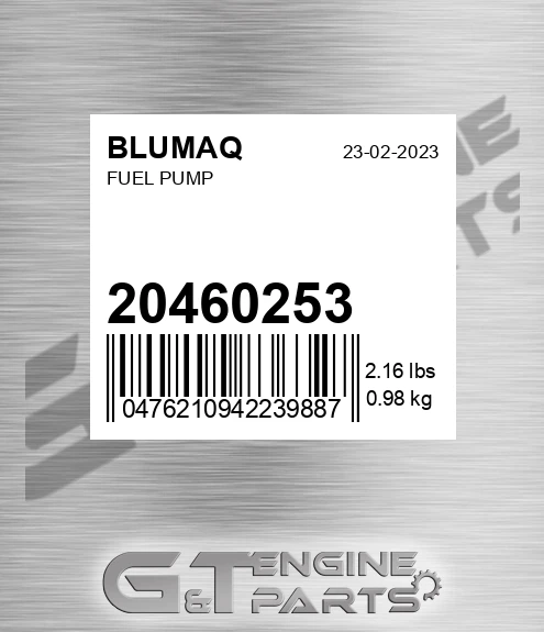20460253 Fuel Pump for BLUMAQ
