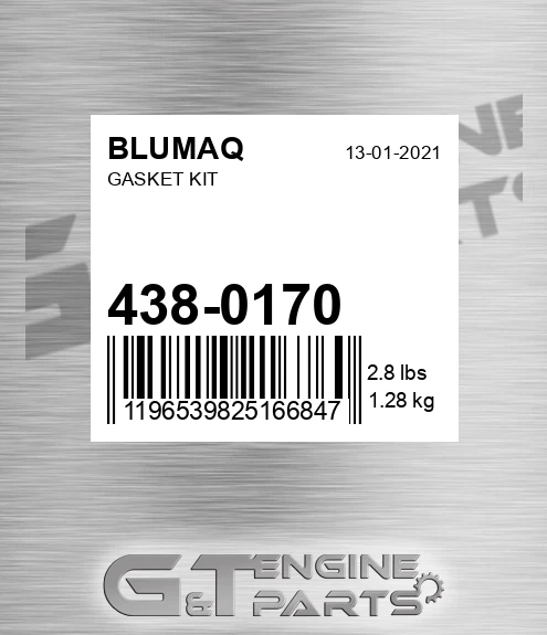 438-0170 Gasket Kit for BLUMAQ