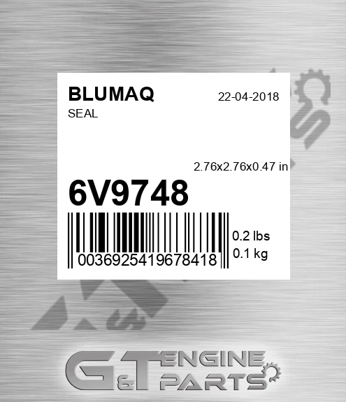6V-9748 Seal for BLUMAQ