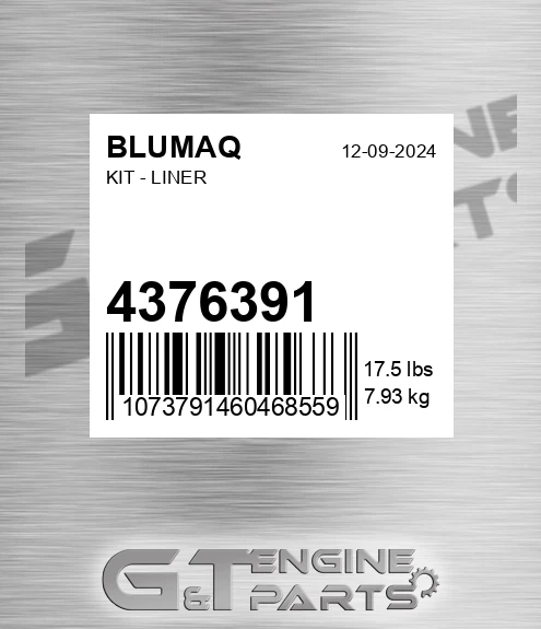 4376391 Kit - Liner for BLUMAQ