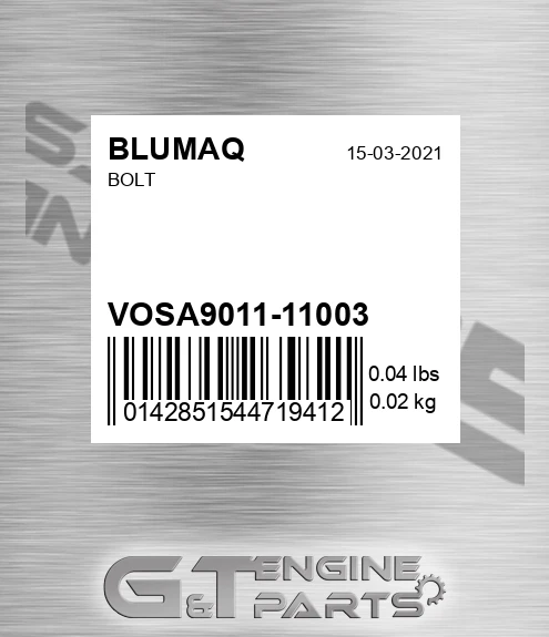 VOSA9011-11003 Bolt for BLUMAQ