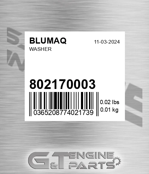 802170003 BLUMAQ Washer