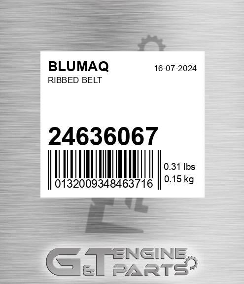 24636067 Ribbed Belt for BLUMAQ