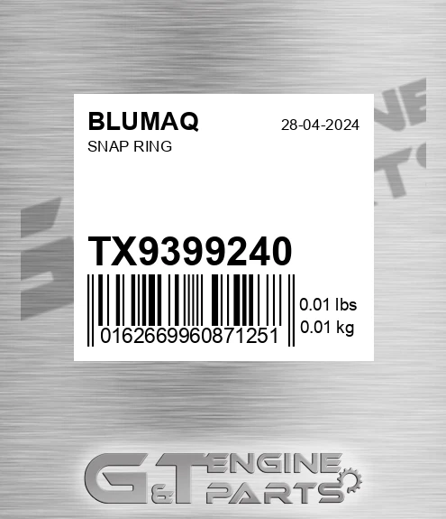 TX9399240 Snap Ring for BLUMAQ