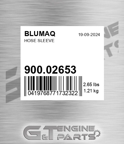 900.02653 Hose Sleeve for BLUMAQ