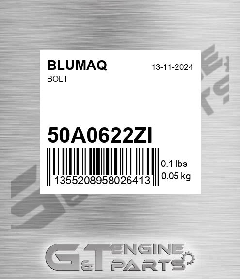 50A0622ZI Bolt for BLUMAQ
