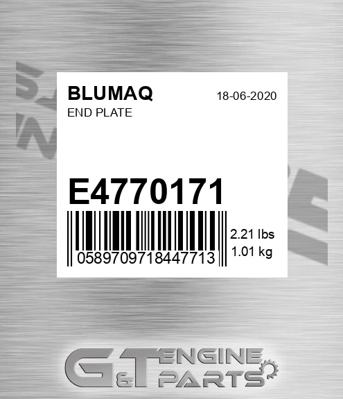 E4770171 BLUMAQ End Plate