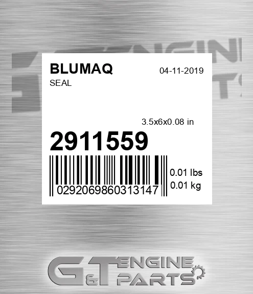 291-1559 Seal for BLUMAQ