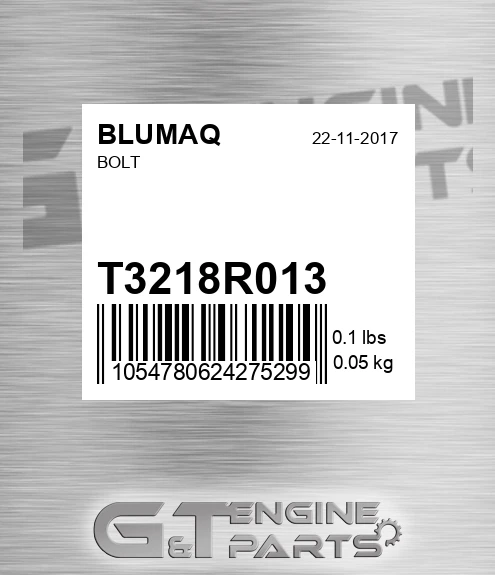 T3218R013 Bolt