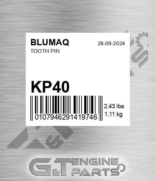 KP40 BLUMAQ Tooth Pin