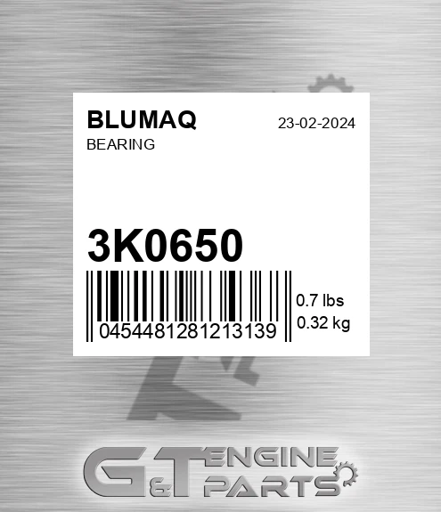 3K-0650 Bearing for BLUMAQ