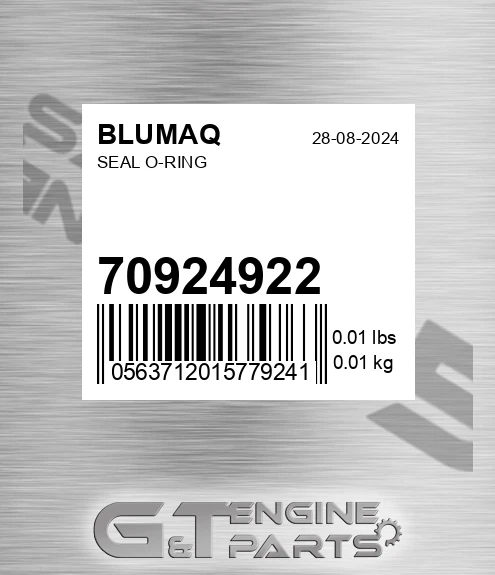 70924922 Seal O-ring