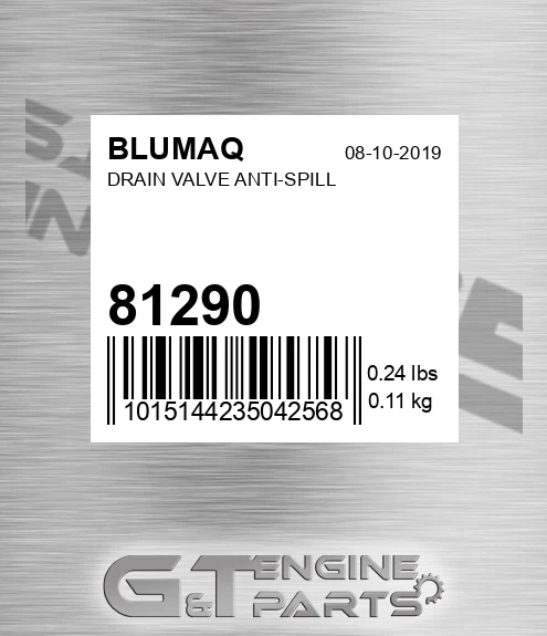 81290 Drain Valve Anti-spill for BLUMAQ